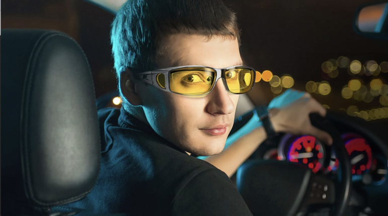Yellow Glasses Night Driving